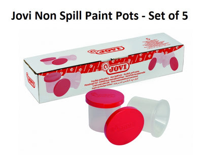 Jovi Non Spill Paint Pots - Set of 5