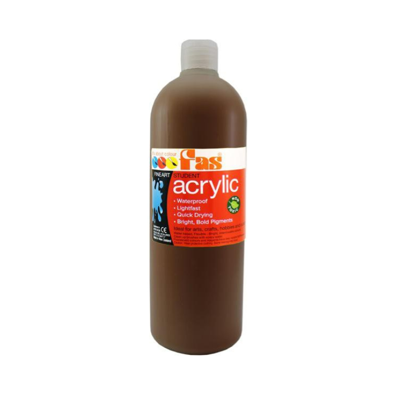 Raw Umber 1L - FAS Student Acrylic Paint