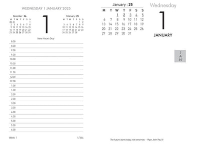 Collins Calendar Refill 13E Side Opening Odd Year