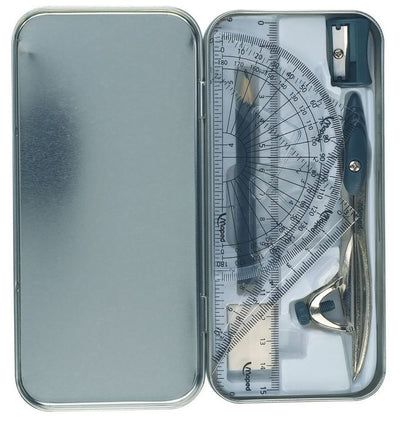 Complete Maths Geometry Set - Tin
