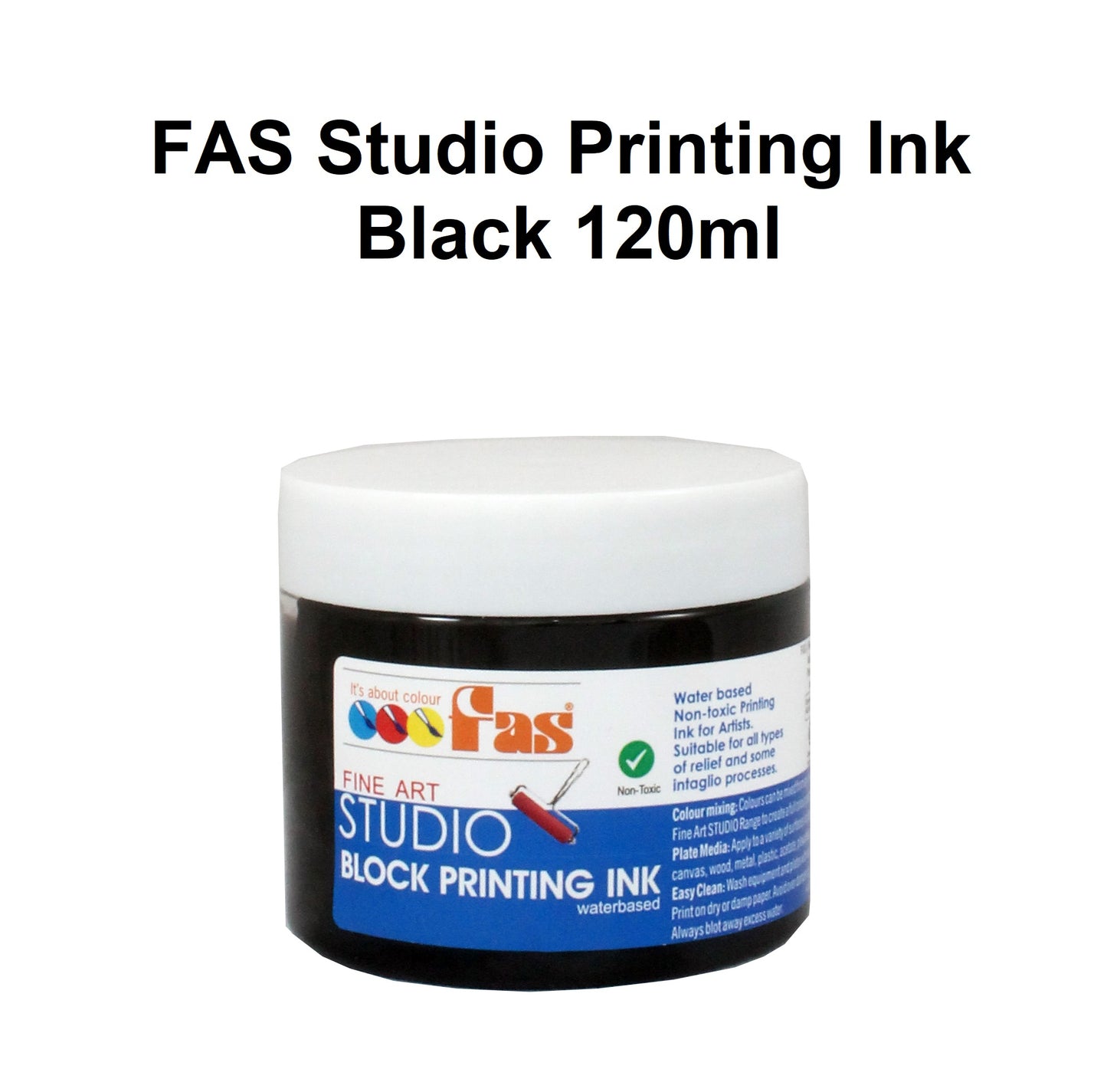 Black 120mL - FAS Studio Printing Ink (Waterbased)