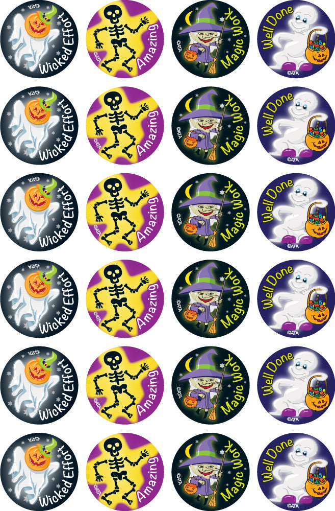 Ghosts at Halloween - Merit Stickers (Pack of 96)