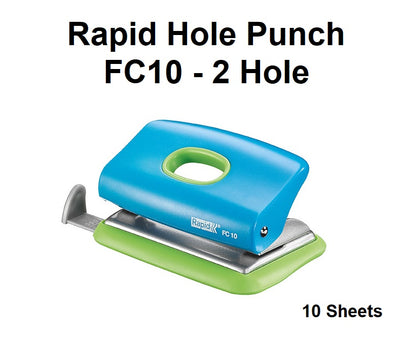 Rapid Office Hole Punch - 2 Hole 10 Sheet