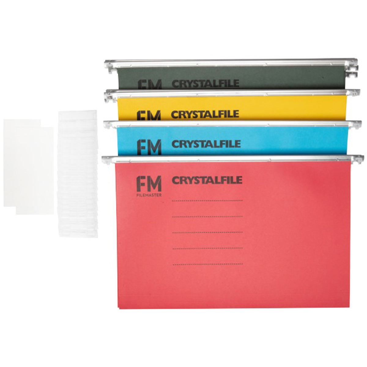 Foolscap Suspension Files - Box of 20 Coloured