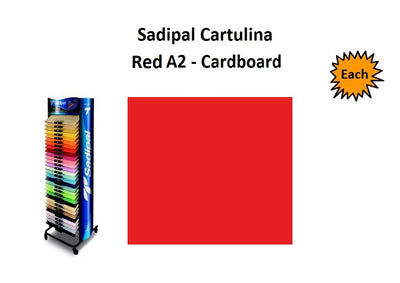 A2 - Cardboard - Single Sheets - Red