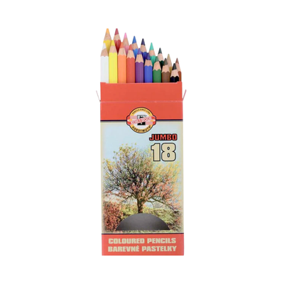 Omega Jumbo Colour Pencils - 18's