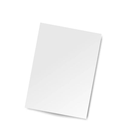 A5 White Card