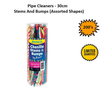 Pipe Cleaners - Stems and Bumps 30cm (200pcs)