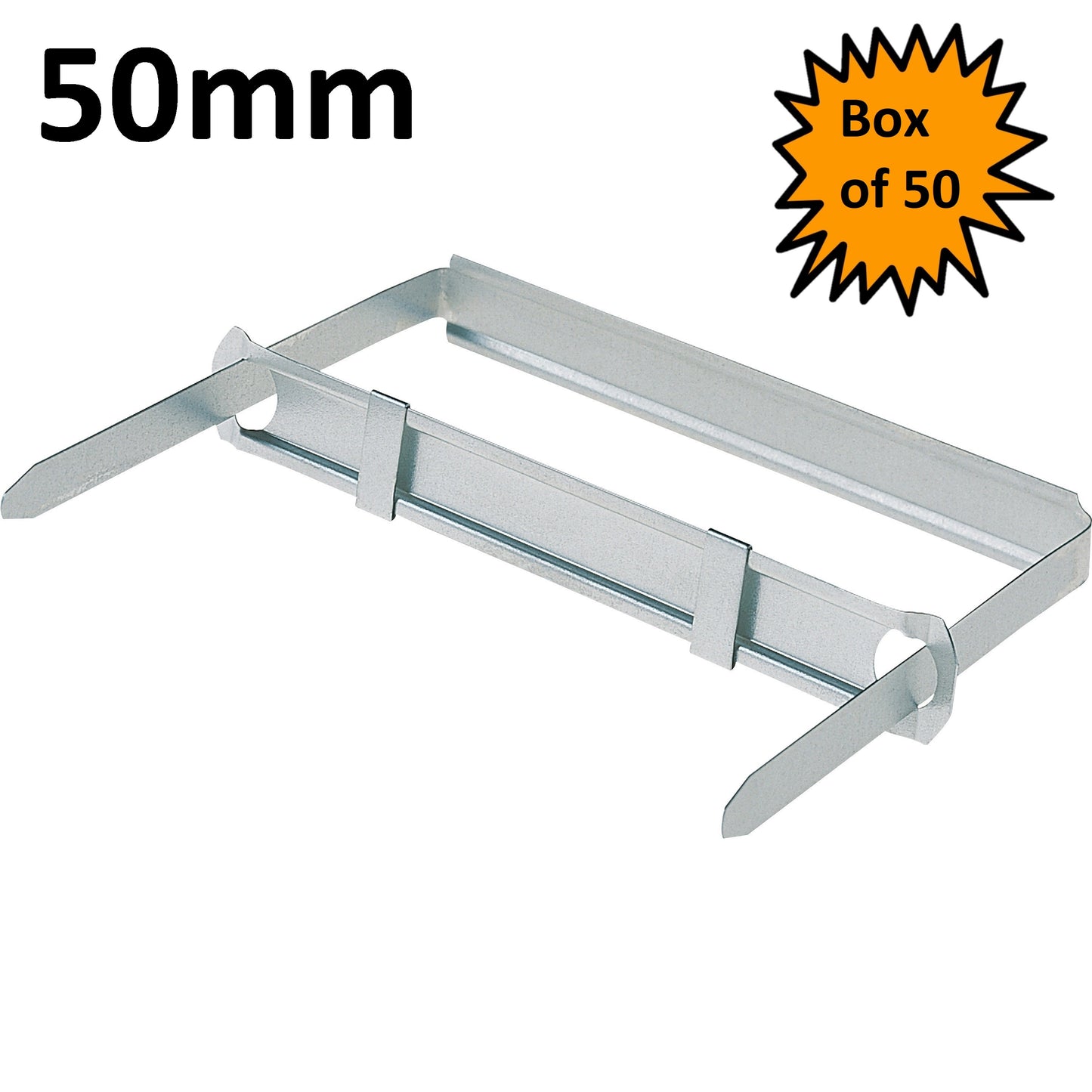 File Fasteners / Folder Clips - 50mm - Box of 50