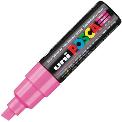 Pink - Posca Paint Markers (Chisel Tip)