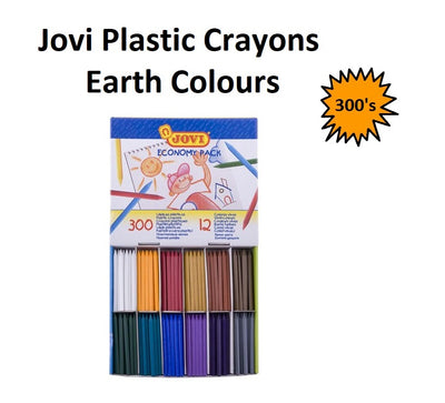 Jovi Plastic Crayons - Box of 300 (Earth)