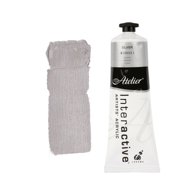 Silver 80ml - Atelier Acrylic Paint S4