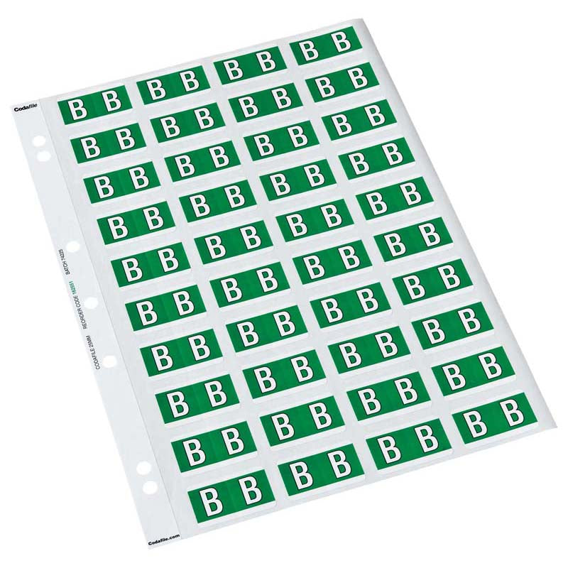 B Codafile Labels