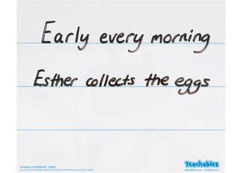 Teachables Plastic Lined Whiteboard (27.8 x 23cm)