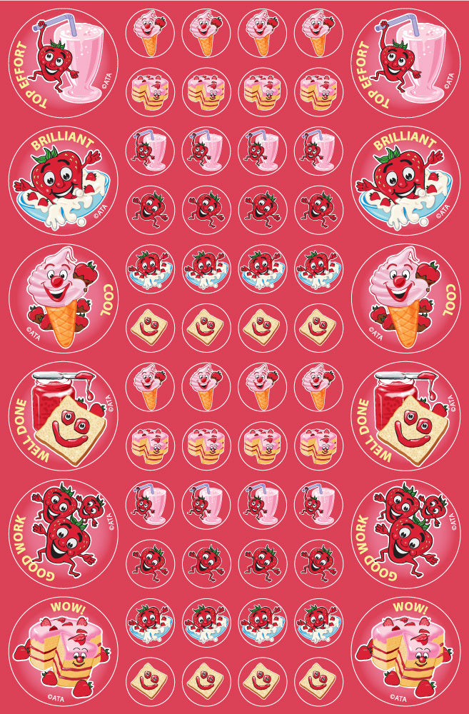 Strawberry - ScentSations Fruit Stickers (Pack of 180)
