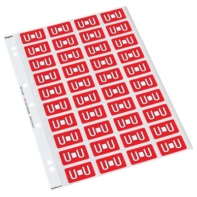 U - Codafile Labels 25mm - Pack of 5 Sheets