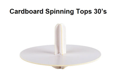 Cardboard Spinning Tops 30's