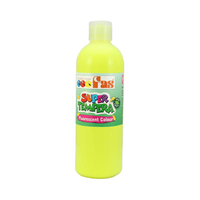 Fluoro Yellow 500mL - FAS Super Tempera Poster Paint