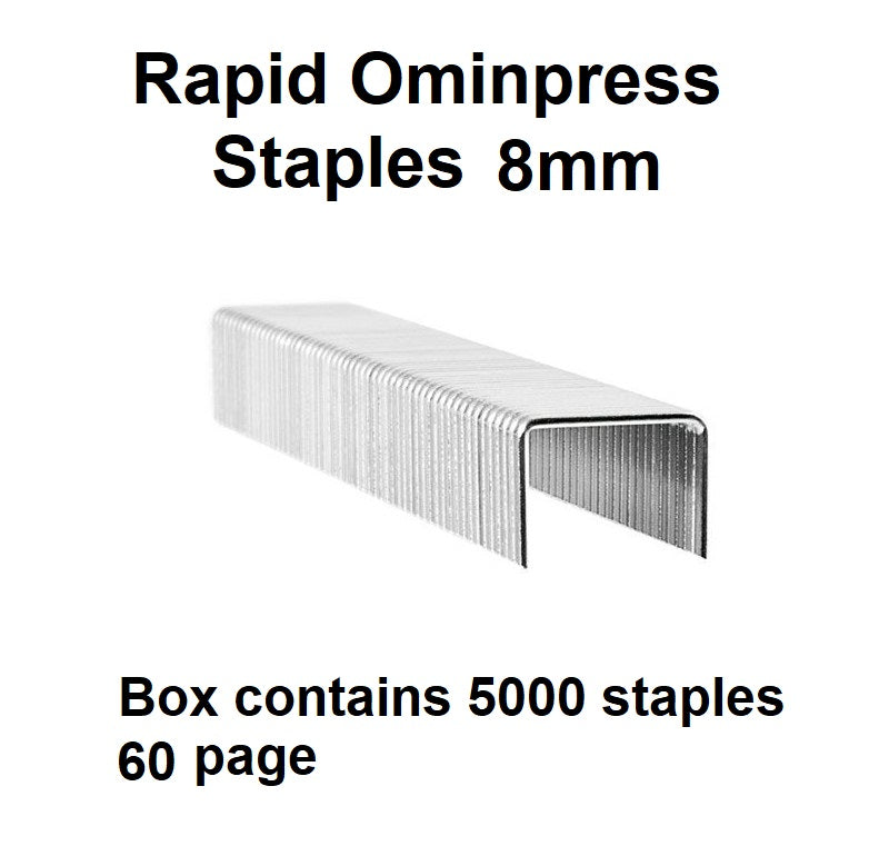 Rapid Omnipress Staples 8mm (60 Pages)