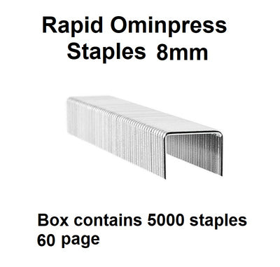 Rapid Omnipress Staples 8mm (60 Pages)
