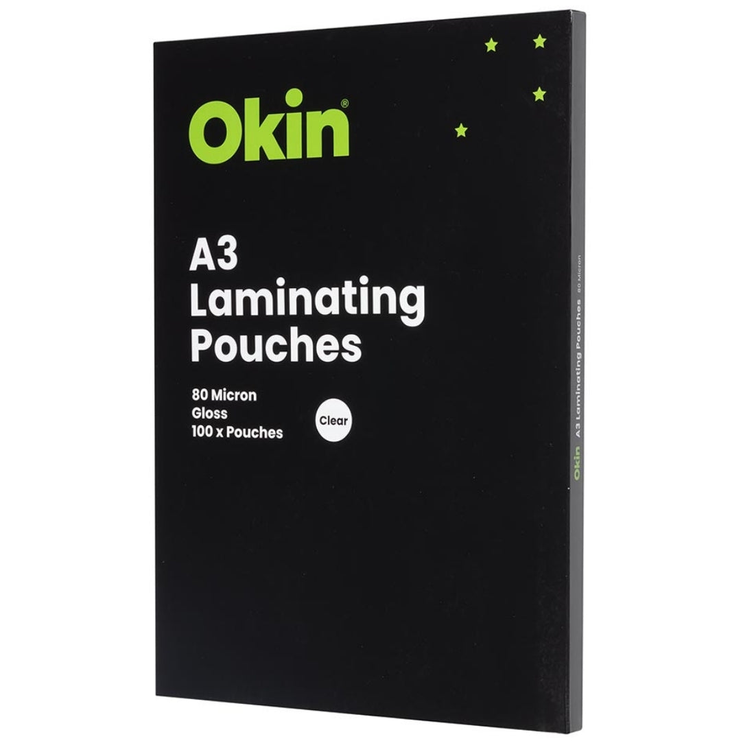 A3 Laminating Pouches - Gloss 80 micron - Pack of 100