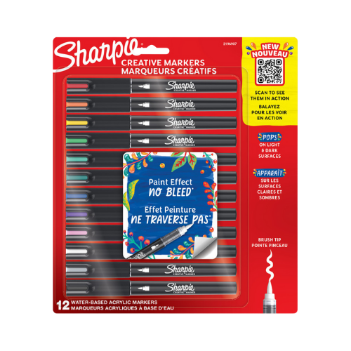 Sharpie Creative Paint Markers - Assorted 12pk Bullet Tip