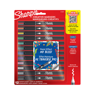 Sharpie Creative Paint Markers - Assorted 12pk Bullet Tip