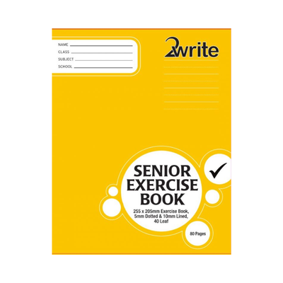 WBS / SEB - Senior Exercise Book - 10mm Lined/5mm Feint