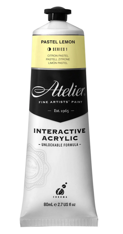 Pastel Lemon 80ml - Atelier Acrylic Paint S1