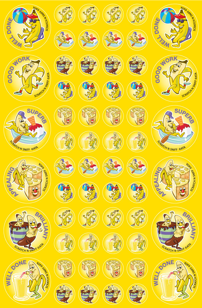 Banana - ScentSations Fruit Stickers (Pack of 180)