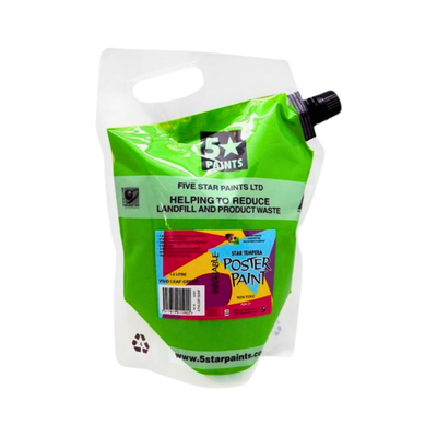 Vivid Leaf Green 1.5L - Star Tempera Paint Pouch