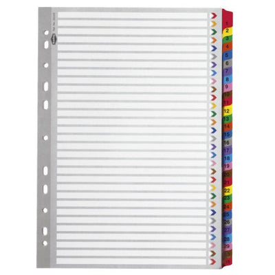 1-31 - Heavy Duty Indices with Plastic Tabs