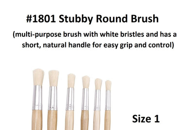 Size 1 - 1801 Round Stubby Brush
