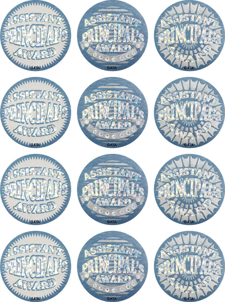 Assistant Principal's Award - Silver - Merit Stickers (Pack of 72)