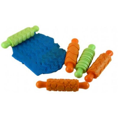 Rubber Rolling Pins - Pattern (Set of 5)