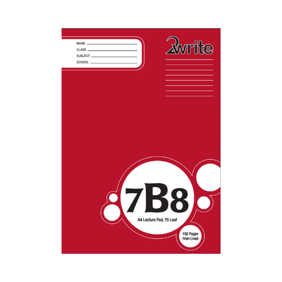 7B8 - A4 Lecture Pad - 7mm Lined