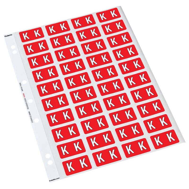 K Codafile Labels