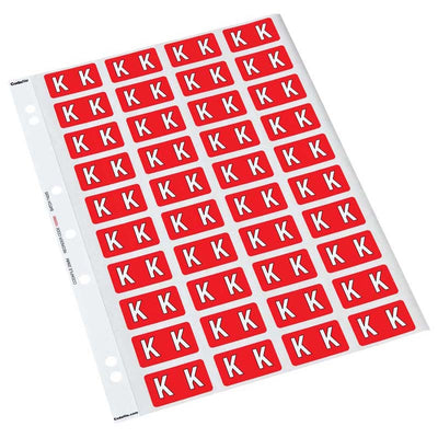 K - Codafile Labels 25mm - Pack of 5 Sheets