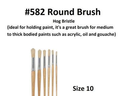 Size 10 - Eterna 582 Round Brush