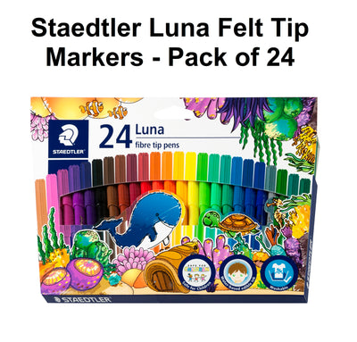 Staedtler Luna Felt Tip Markers - Pack of 24
