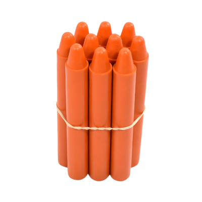 Retsol Hard Wax Crayon - Orange 10's
