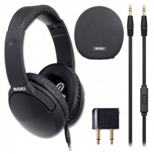 Moki Noise Cancellation Headphones With Case