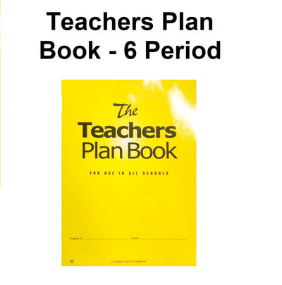 Teachers Plan Book - 6 Period