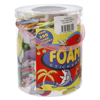 Craft Foam Shapes - Self-Adhesive Assorted (300pcs)