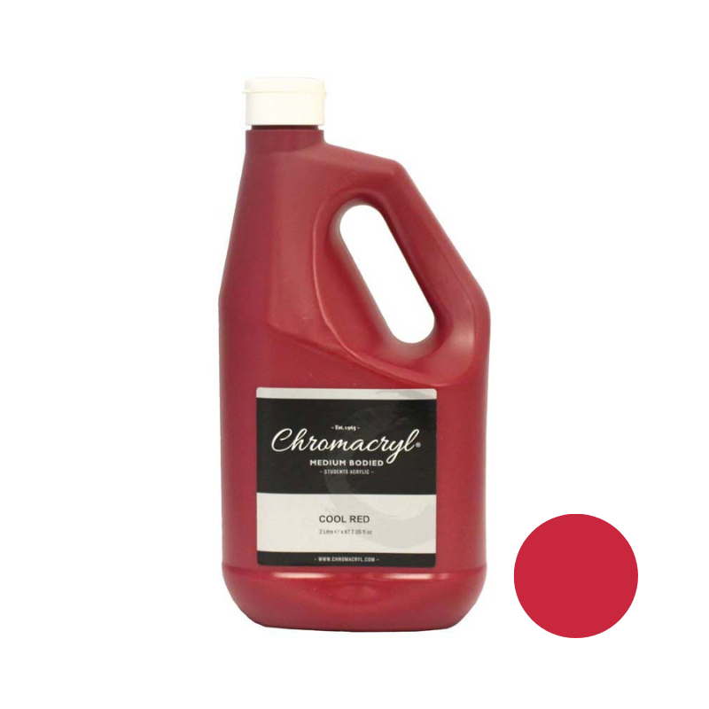 Cool Red 2L - Chromacryl Acrylic Paint