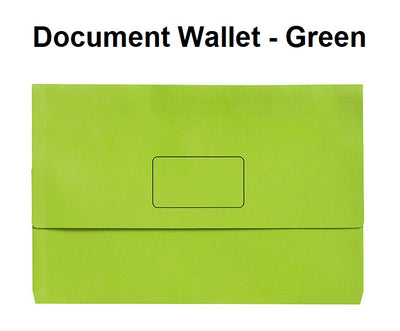 Document Wallets - Green