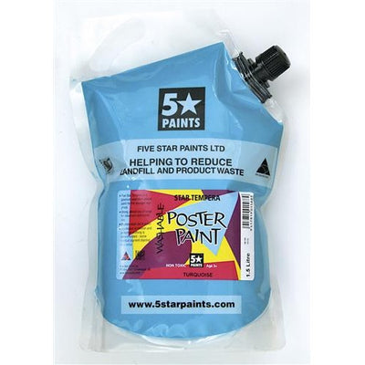 Turquoise 1.5L - Star Tempera Poster Paint Pouch
