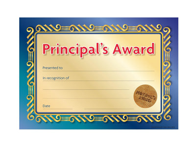 Principal Award Certificates