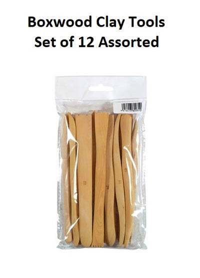 Boxwood Clay Tools - Set of 12 Assorted