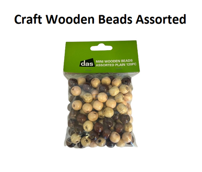 Craft Beads - Wooden Plain
